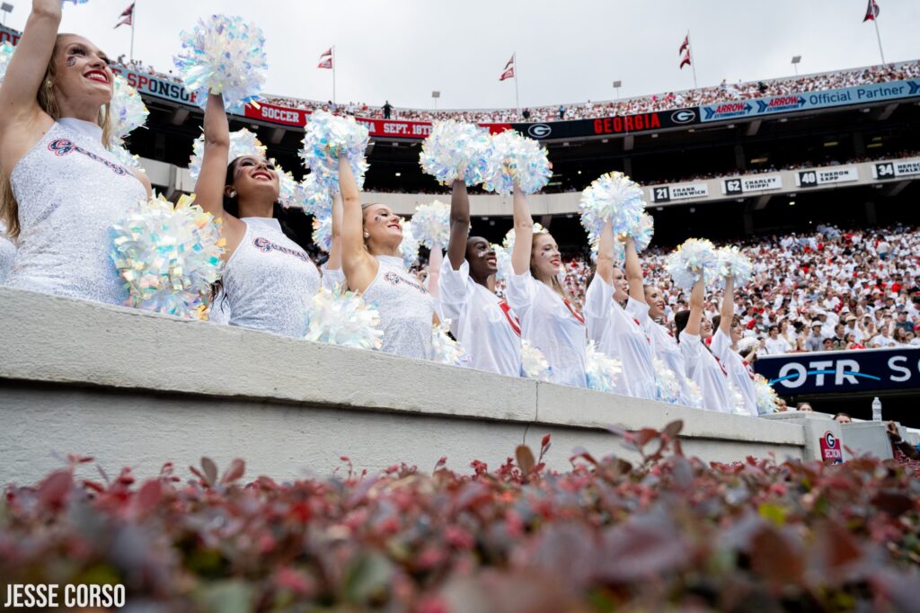 2026 UGAvsWKU auxiliaries cheering